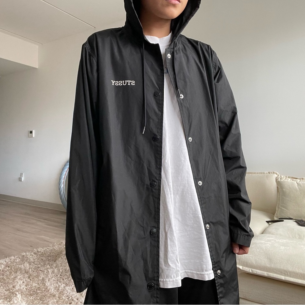 Stussy Black Raincoat for Men